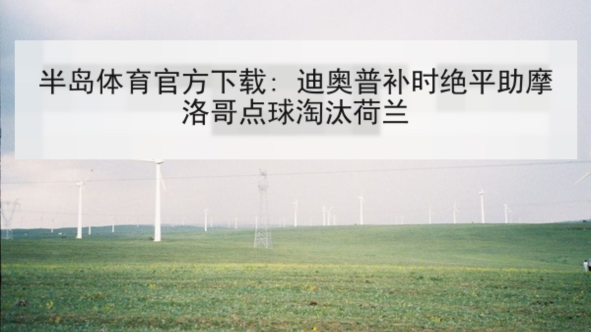 半岛体育官方下载: 迪奥普补时绝平助摩洛哥点球淘汰荷兰